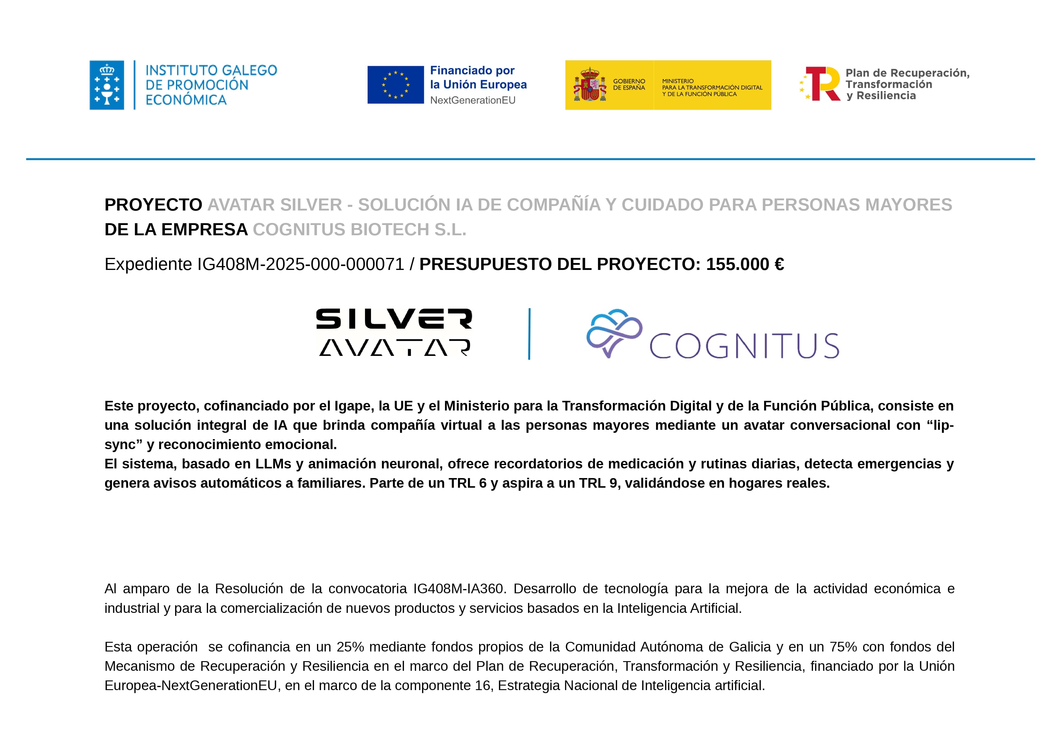 Cartel oficial del proyecto Avatar Silver